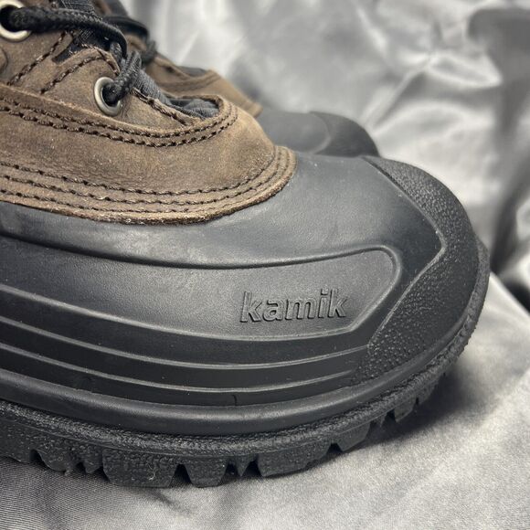 Kamik Men's Boots Size 9 Pedigree Safety Toe Work Removable Liners Winter Brown - Picture 4 of 17